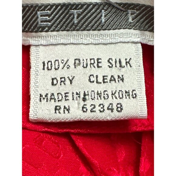 Argenti Petites Apple Red Button Snaps All Silk Vintage Blouse Size 10P - Picture 7 of 7